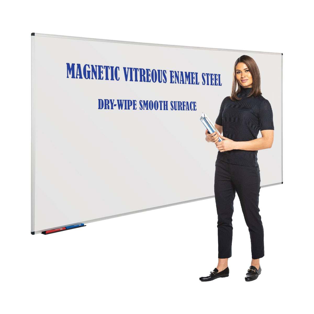 Vitreous Enamel Steel Drywipe Magnetic Whiteboard