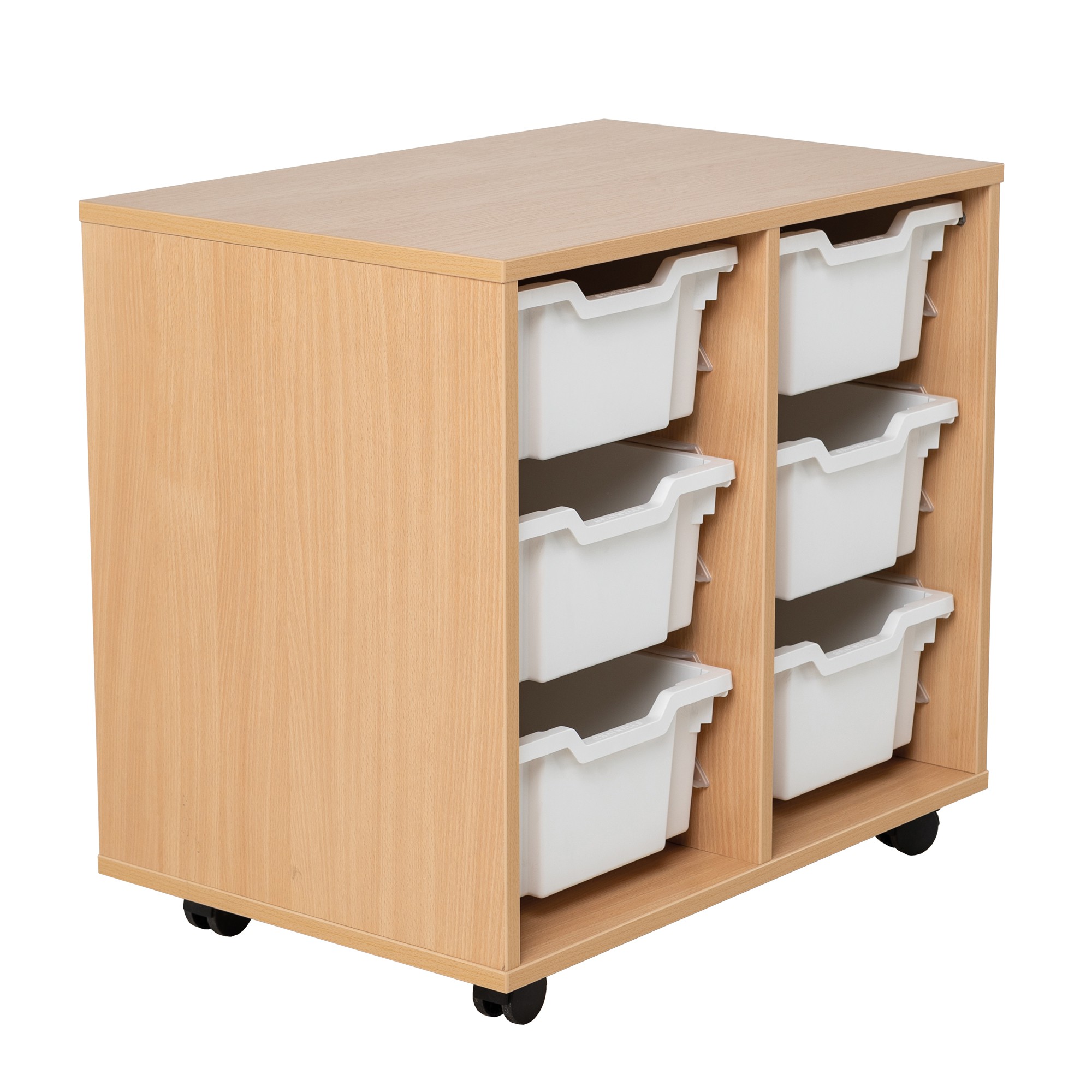 Double Column Tray Storage Unit