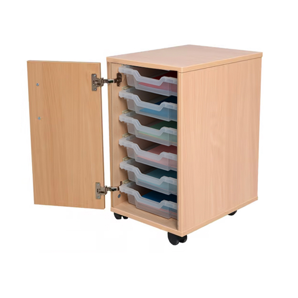 School Tray Storage 6 Shallow Trays With Door School Tray Storage 6 Shallow Trays With Door