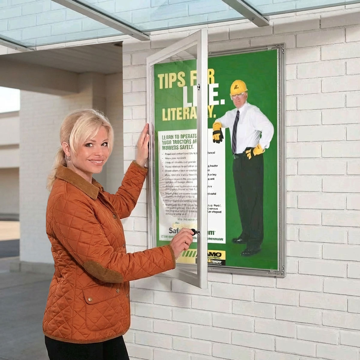 Weatherproof Lockable Poster Case