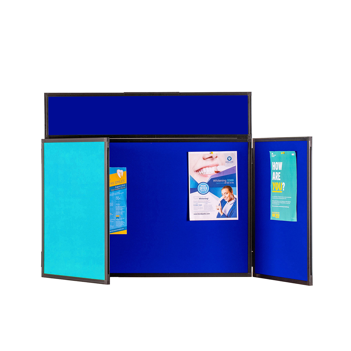 Landscape Tabletop Display Kit Royal Blue / Cyan 