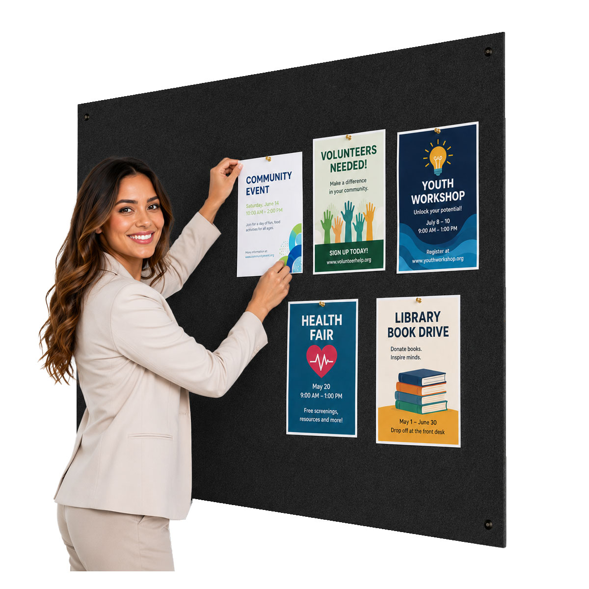 Firewall® Frameless Noticeboard