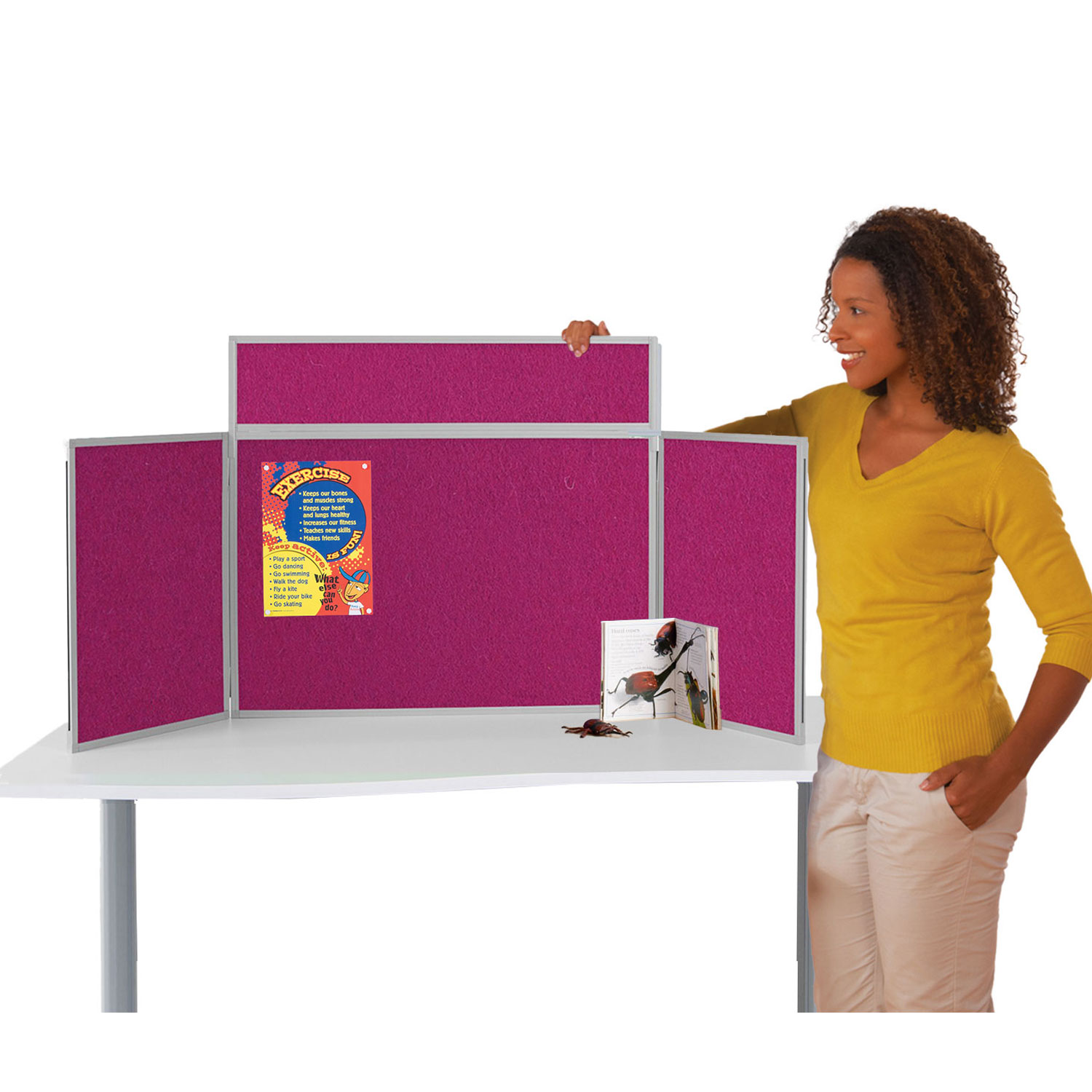 Classic Landscape Tabletop Folding Display Kit - Plastic Frame