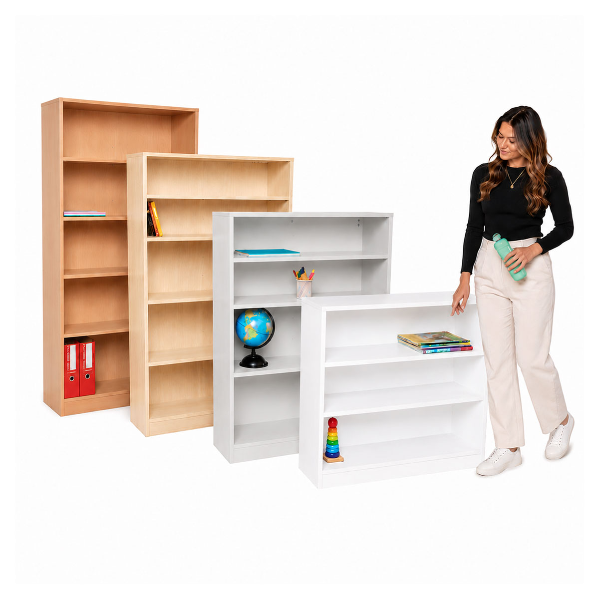 Static  Bookshelves
