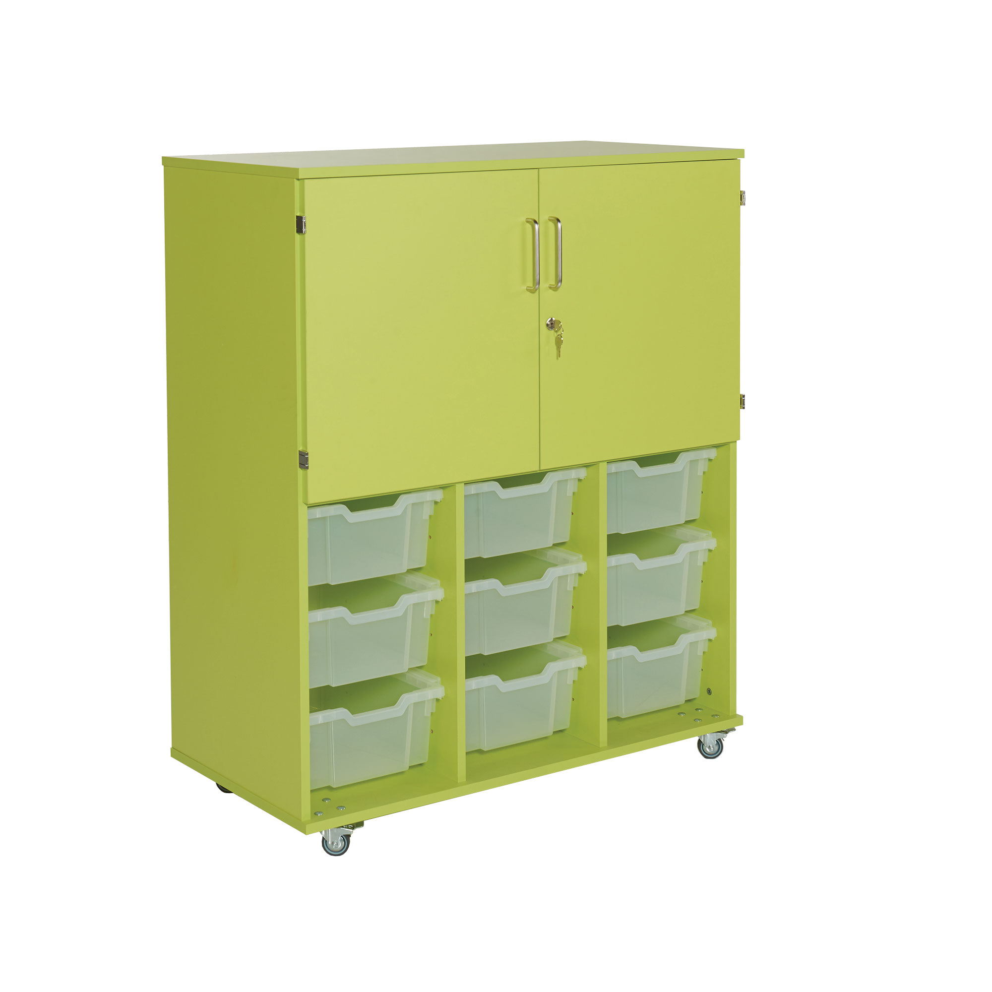 School Medium Cabinet with Deep Trays and Doors