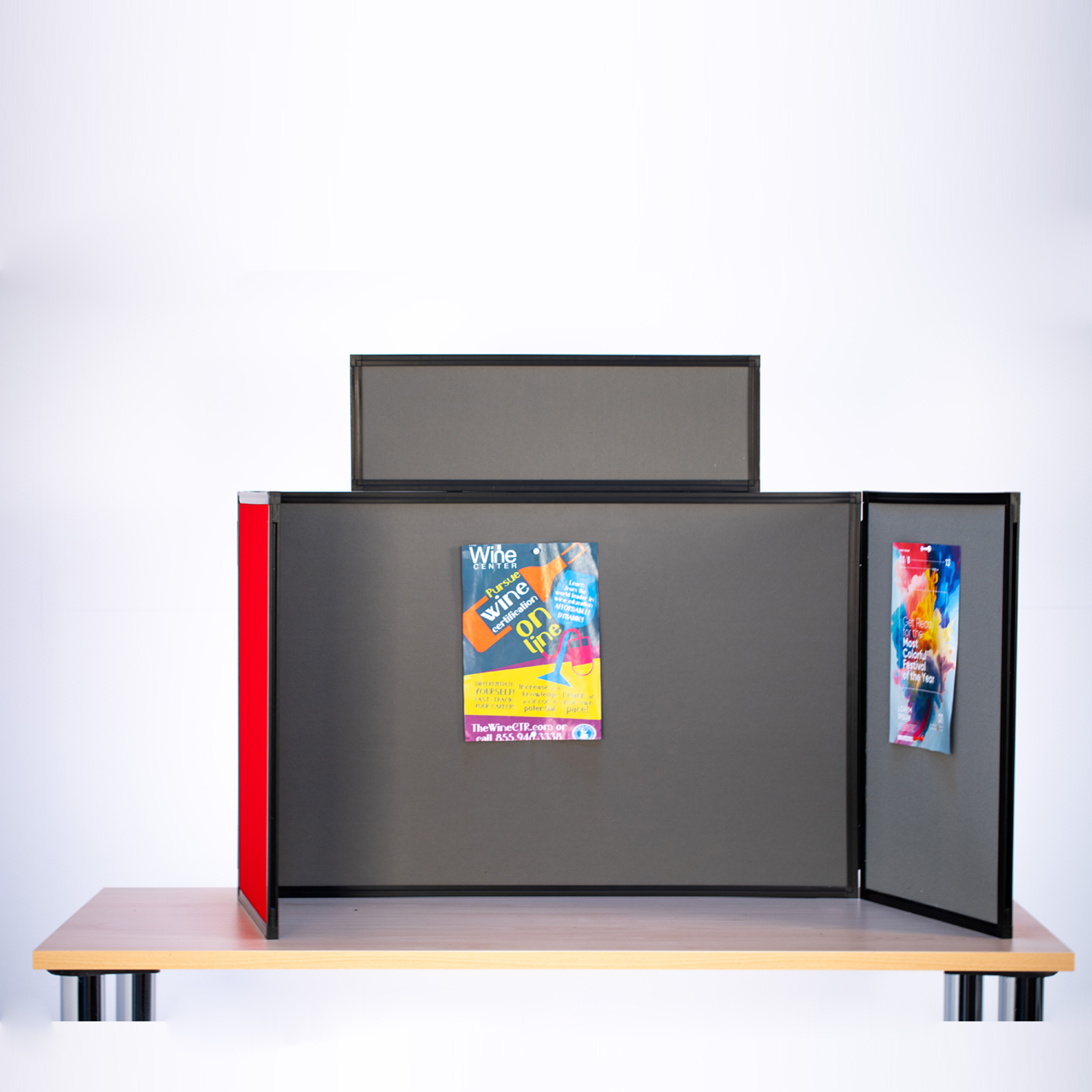 Landscape Tabletop Display Kit Cherry Red / Dove Grey Landscape Tabletop Display Kit Cherry Red / Dove Grey