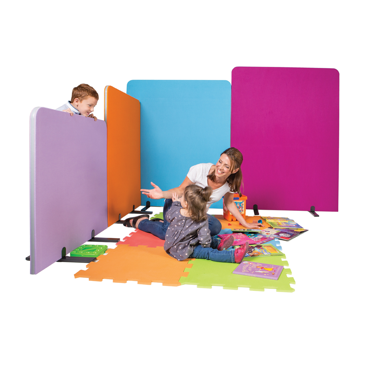 Curved Divider Screen - Loop Nylon Cloth Curved Divider Screen - Loop Nylon Cloth