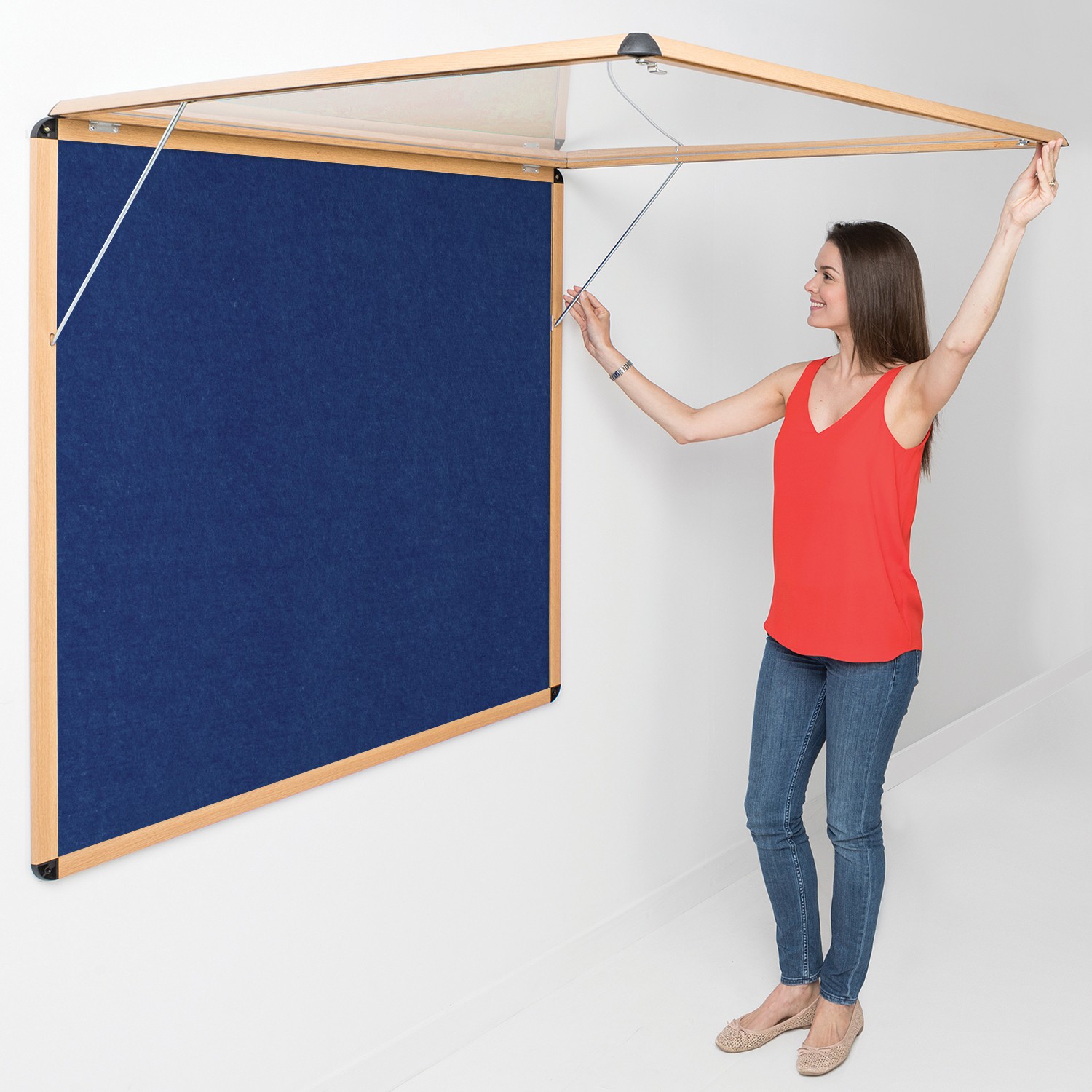 Firewall® Premier Tamperproof Noticeboards - Top Hinged