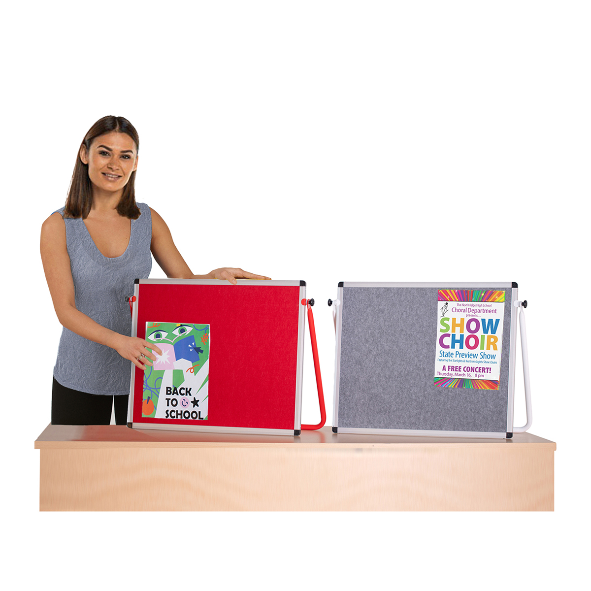 Tabletop Exhibition Display Pin Board  500 X 600mm