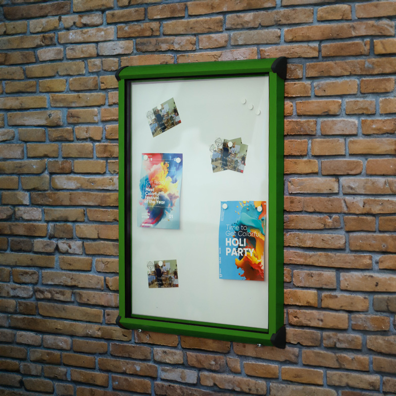 Outdoor Lockable Magnetic Whiteboard with Coloured Frame Outdoor Lockable Magnetic Whiteboard with Coloured Frame
