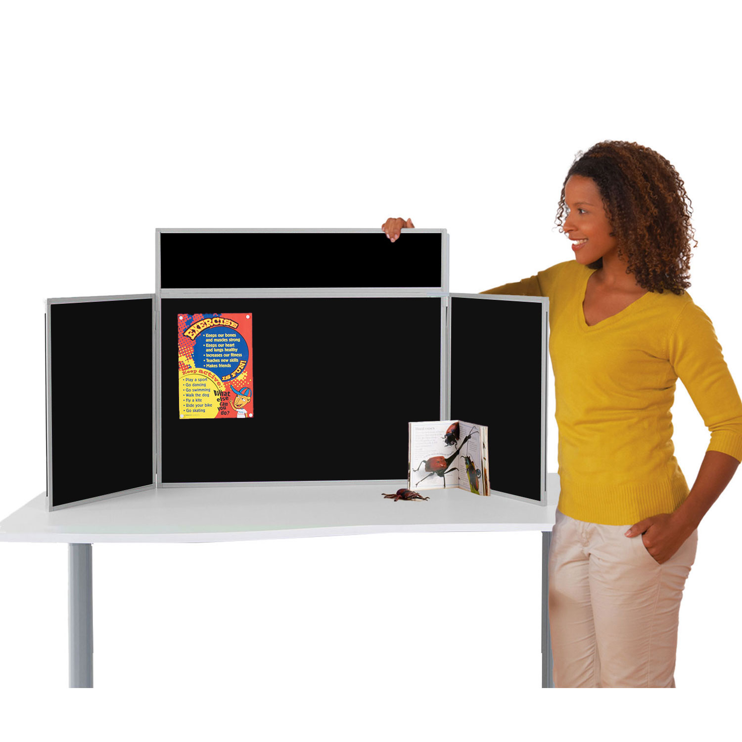 Landscape Tabletop Display System Plastic Frame