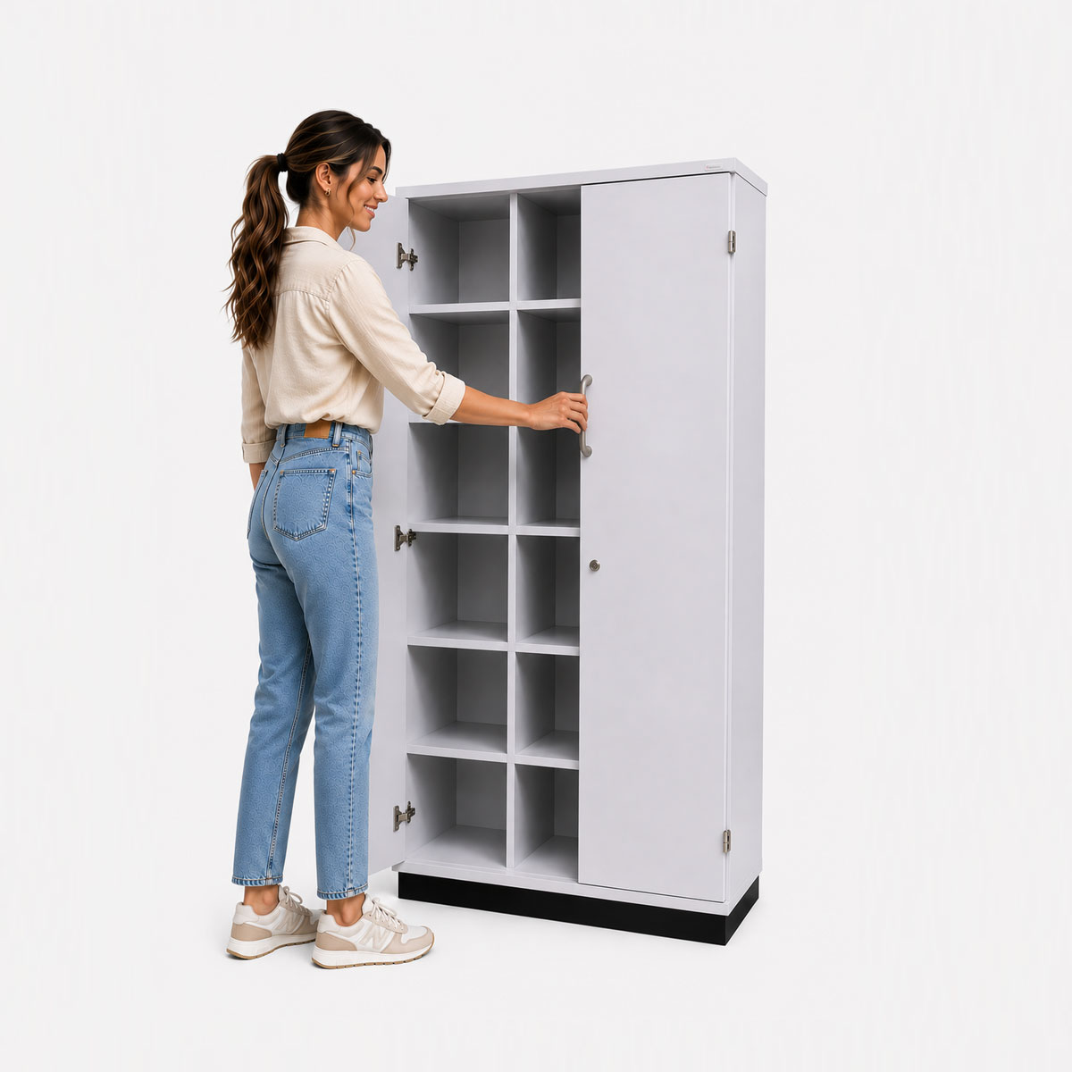 Cubby Hole Storage Unit with Lockable Door 