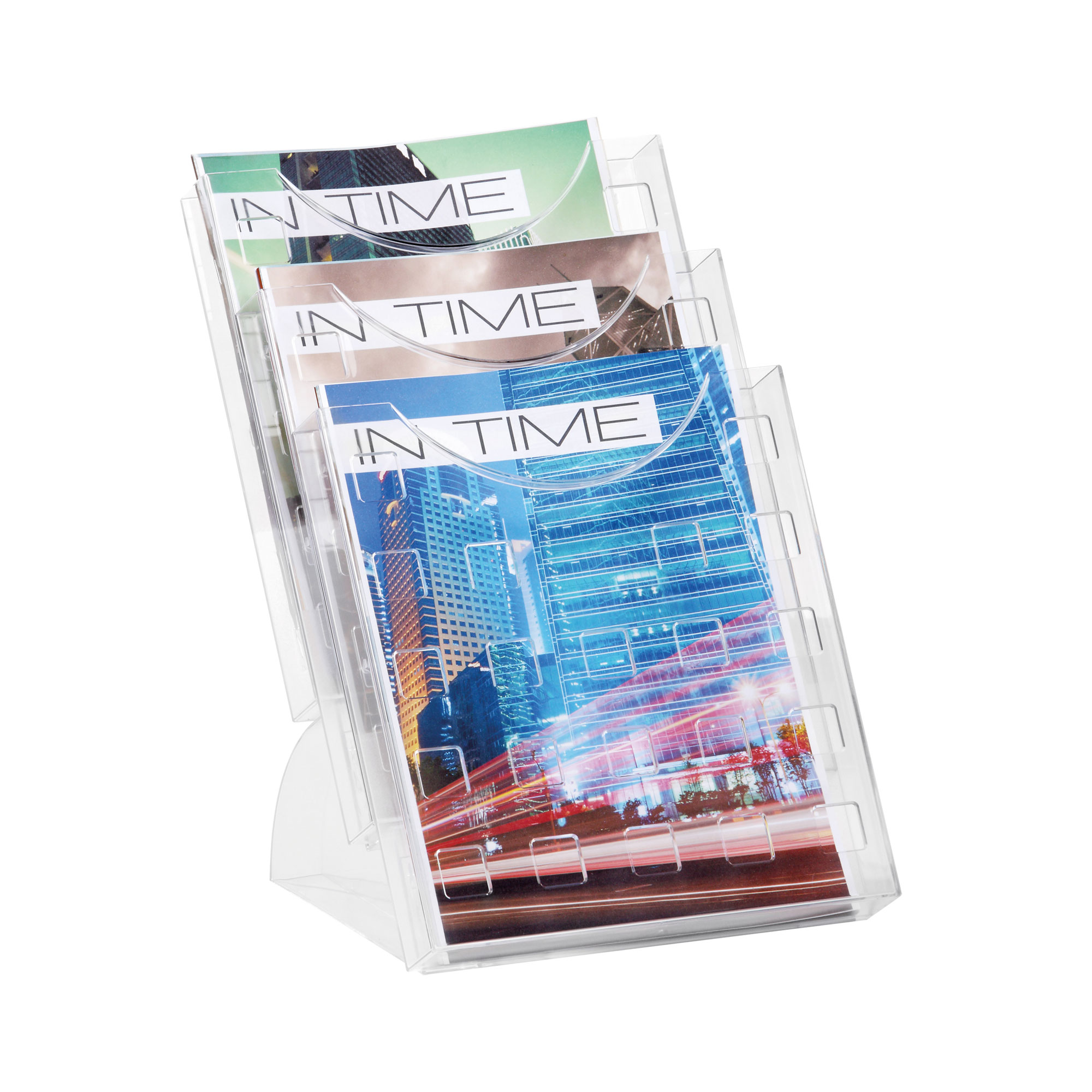 Clear Desktop Leaflet Dispenser