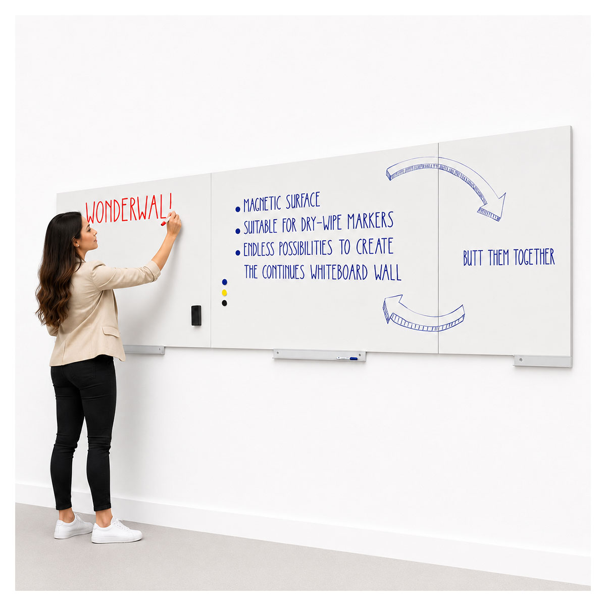 Write-on ® Magnetic Whiteboard Wall