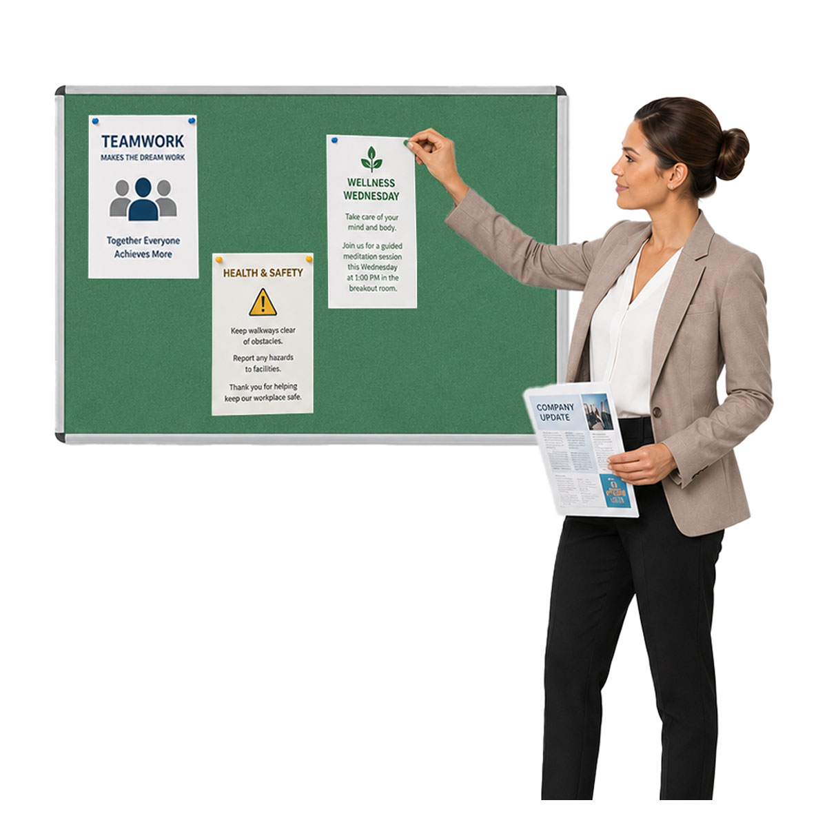 Firewall® Premier Noticeboard with Aluminium Frame