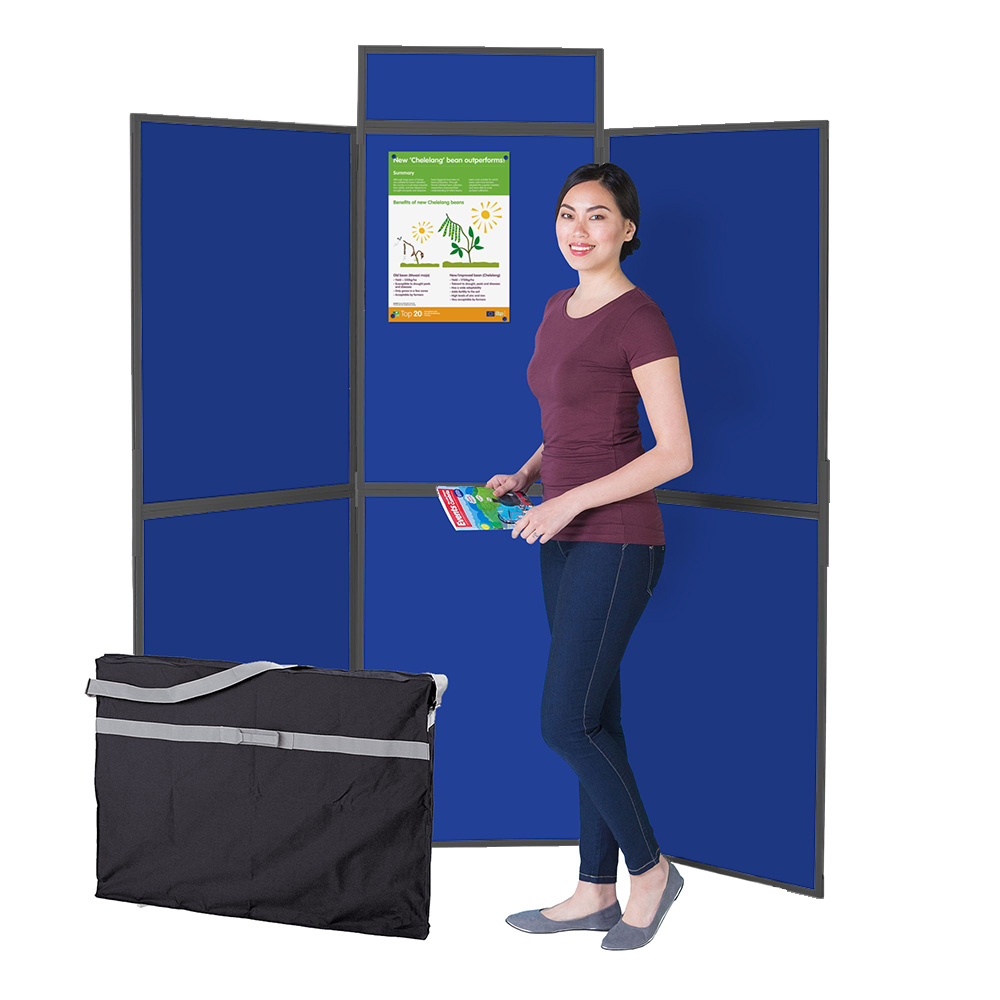 Folding 6 Panel Display Kit - Plastic Frame Folding 6 Panel Display Kit - Plastic Frame