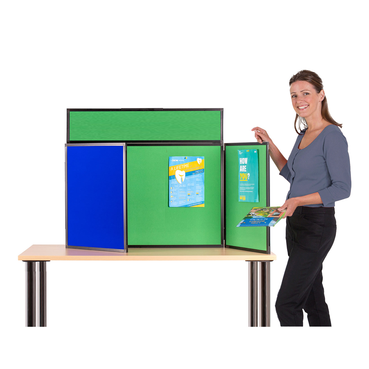 Landscape Tabletop Display Kit Royal Blue / Quince