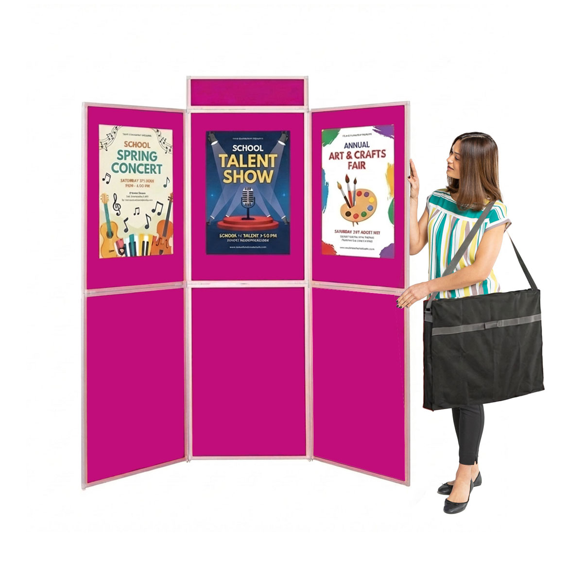 Jumbo 6-panel Folding Exhibition Display Kit -Aluminium Frame