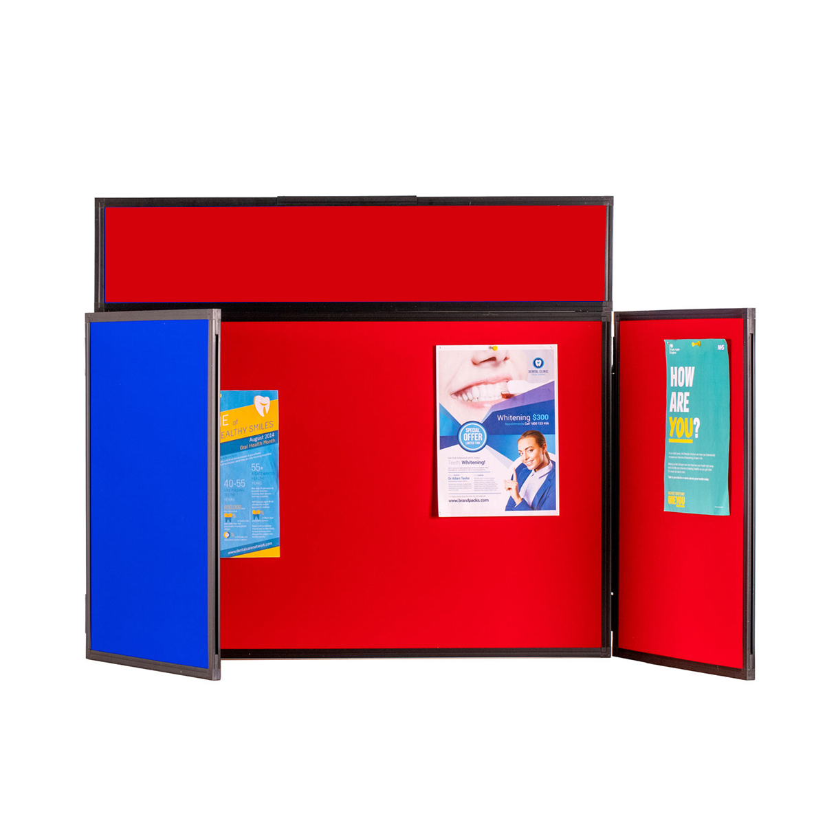 Landscape Tabletop Display Kit Cherry Red / Royal Blue