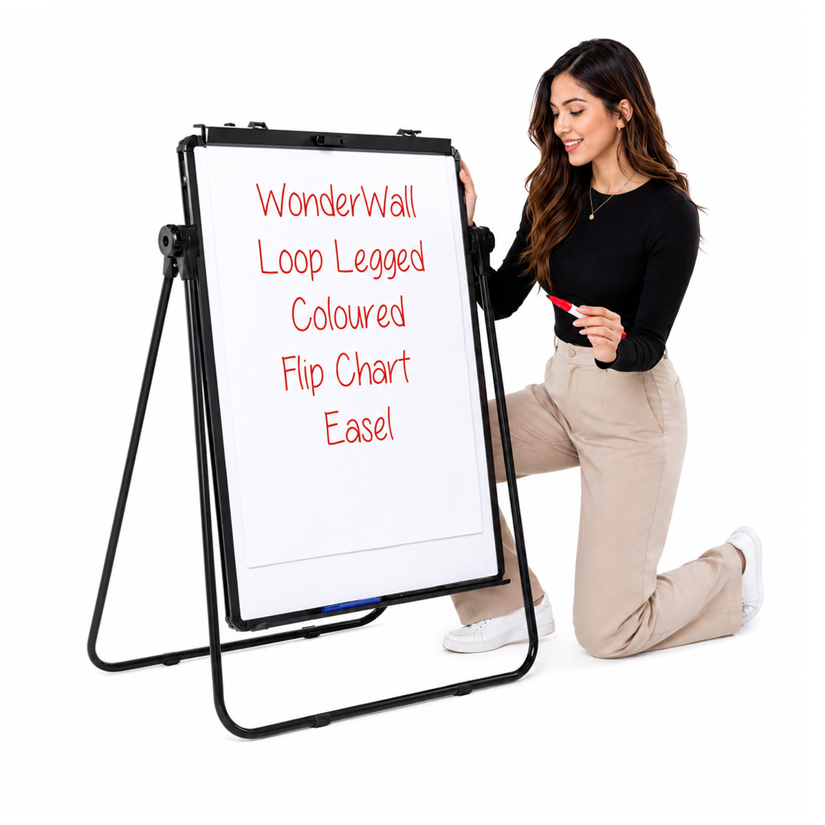 Double-Sided Magnetic Flipchart Easel