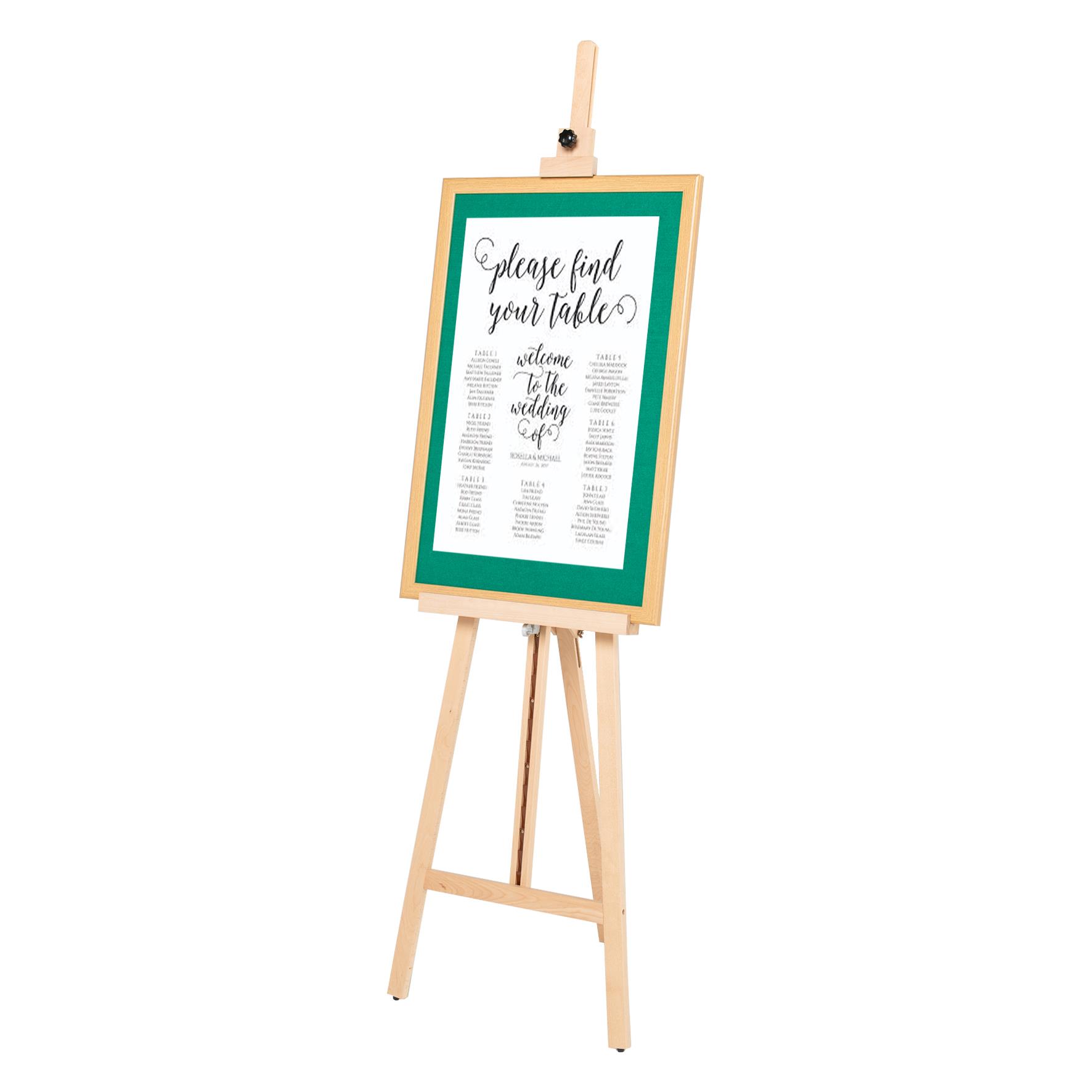 BLACK Easel . Wedding Sign Easel Floor Stand Displays Large