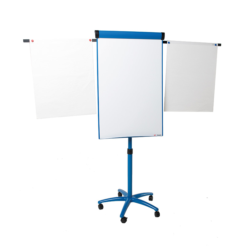 Mobile Magnetic Flipchart Easel with 2 extended arms Mobile Magnetic Flipchart Easel with 2 extended arms