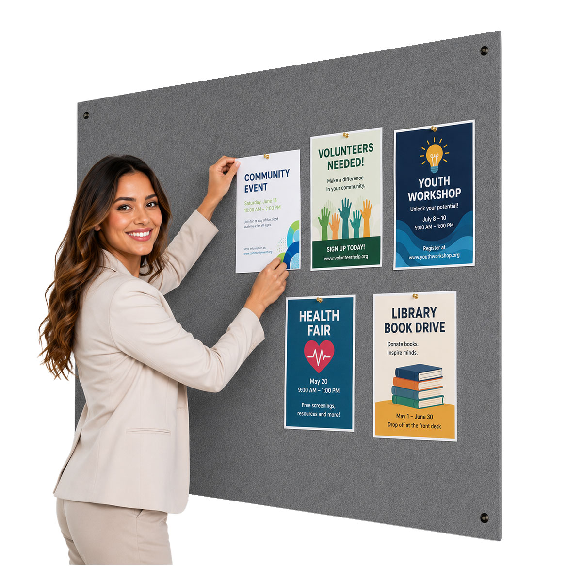 Firewall® Frameless Noticeboard