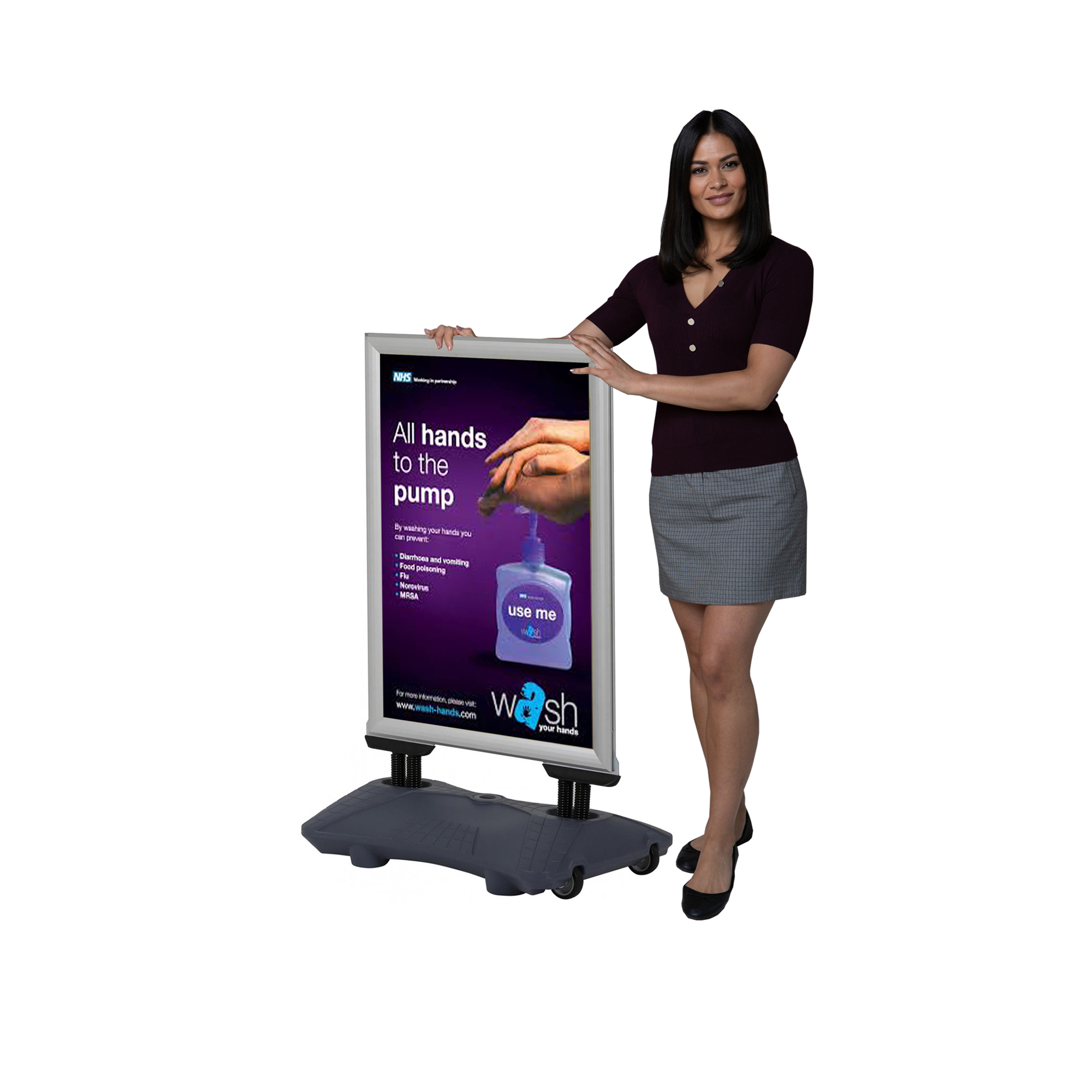 Showpoint Water Base Pavement Sign Showpoint Water Base Pavement Sign