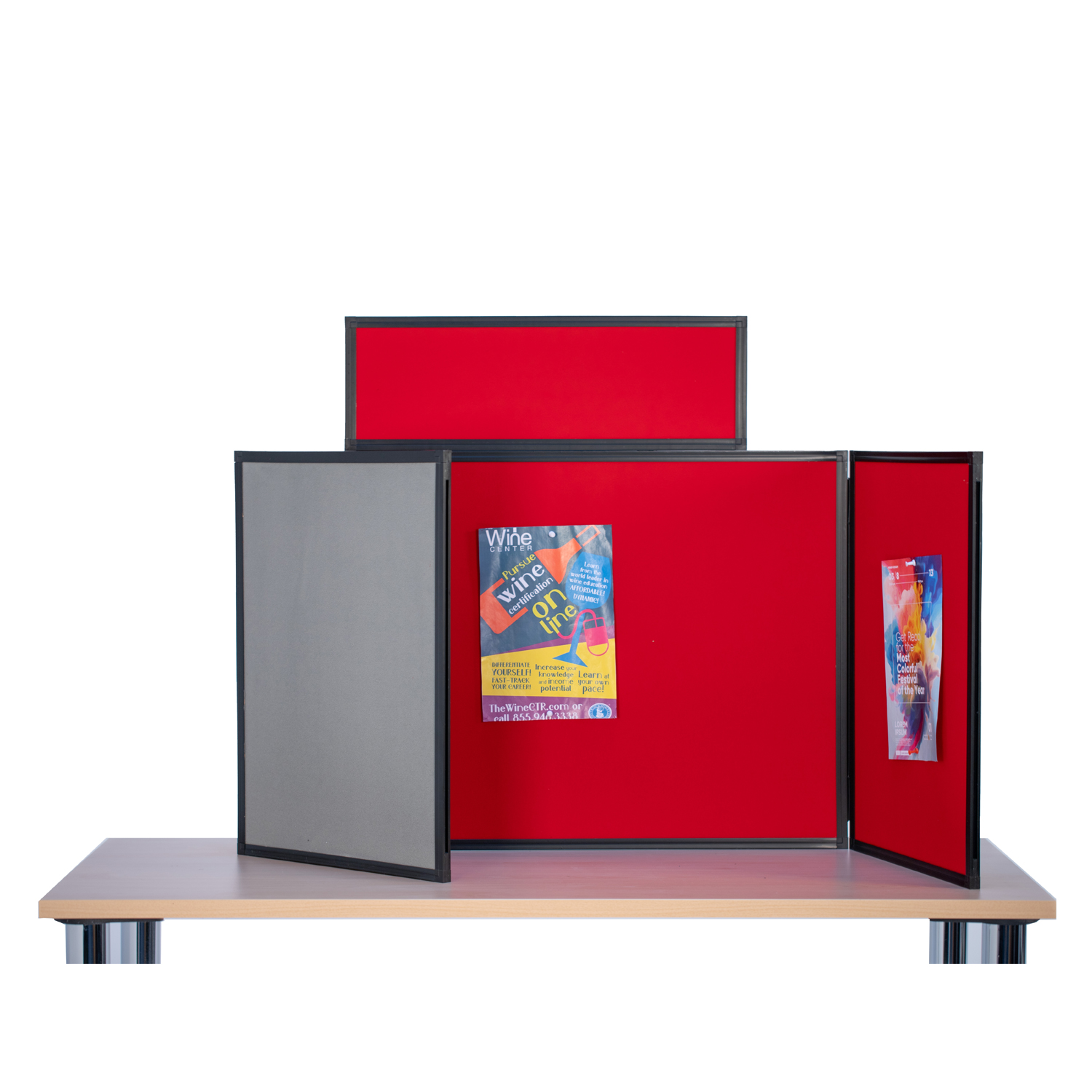 Landscape Tabletop Display Kit Cherry Red / Dove Grey Landscape Tabletop Display Kit Cherry Red / Dove Grey