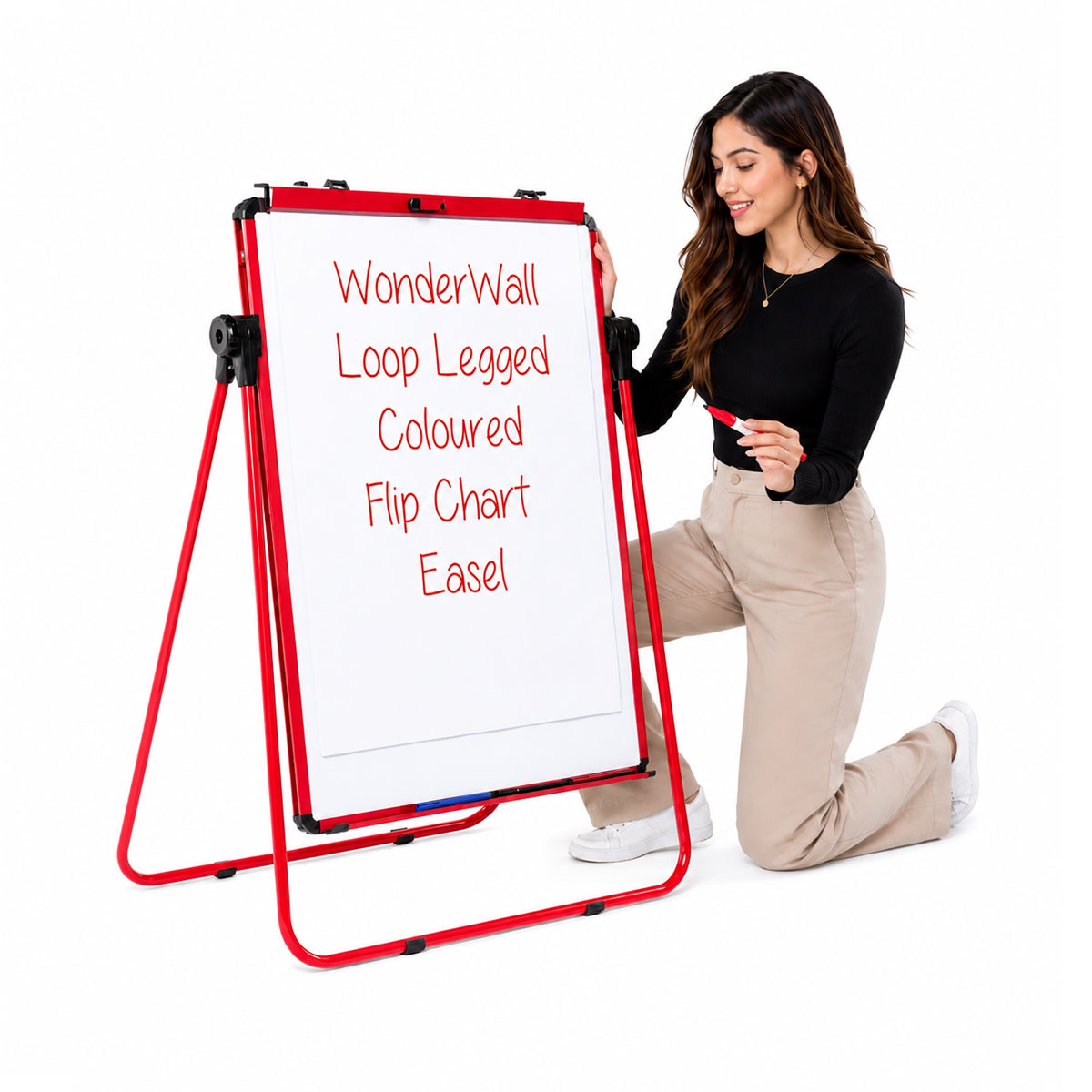 Tilt & Lock Double-Sided Magnetic Flipchart Easel