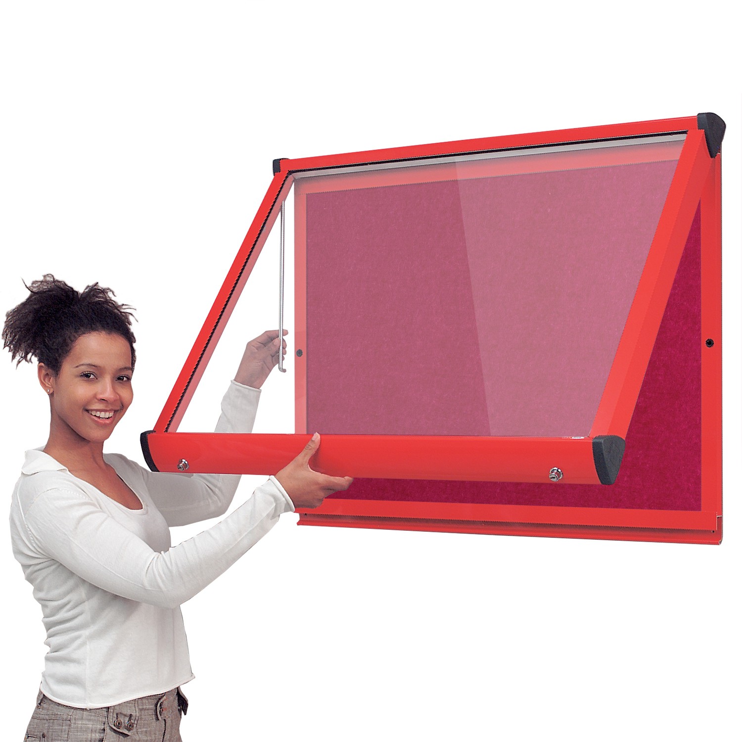 Firewall® Interior Showcase Fire-Resistant Noticeboard with Coloured Frame