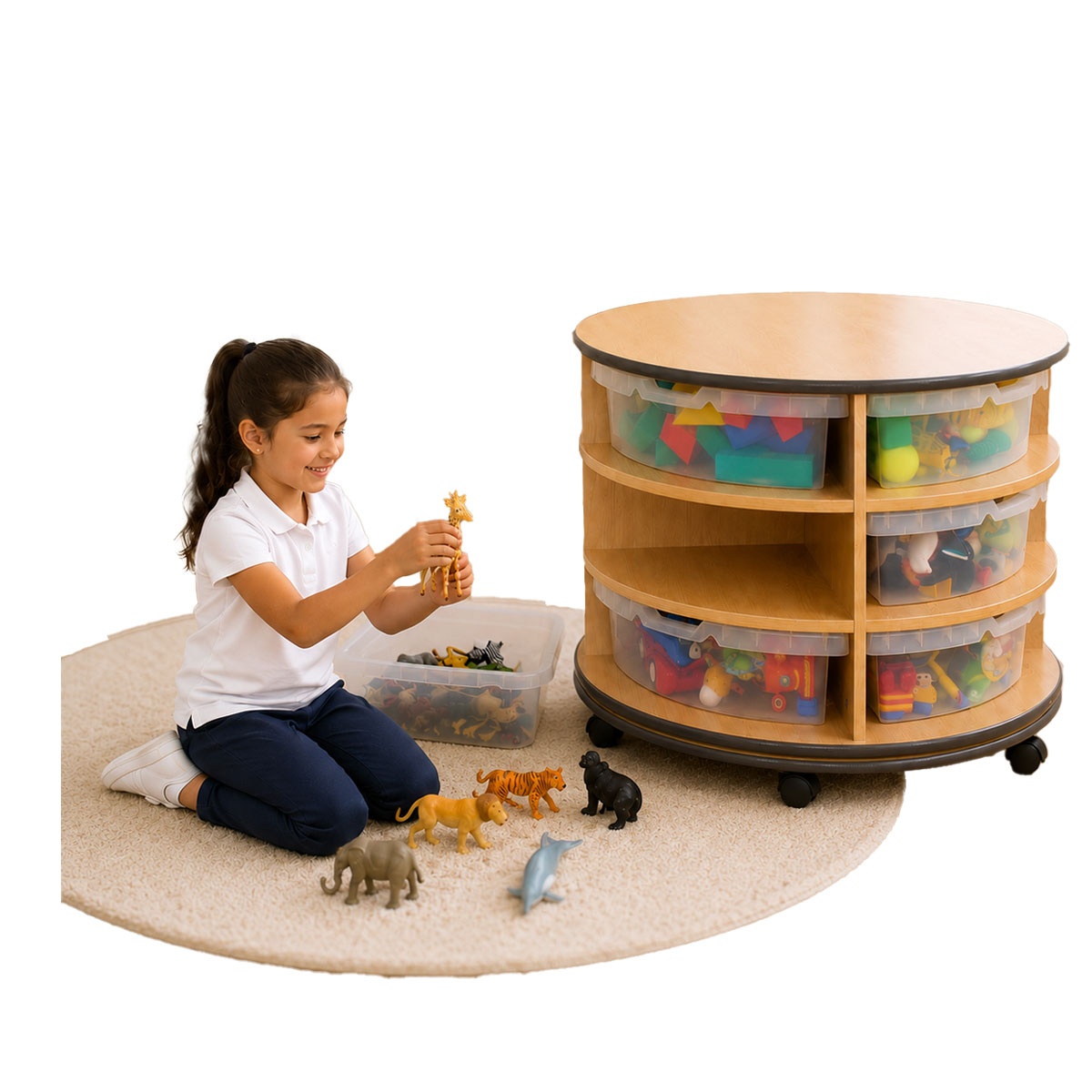 Childrens Quadrant Storage - Circular Unit