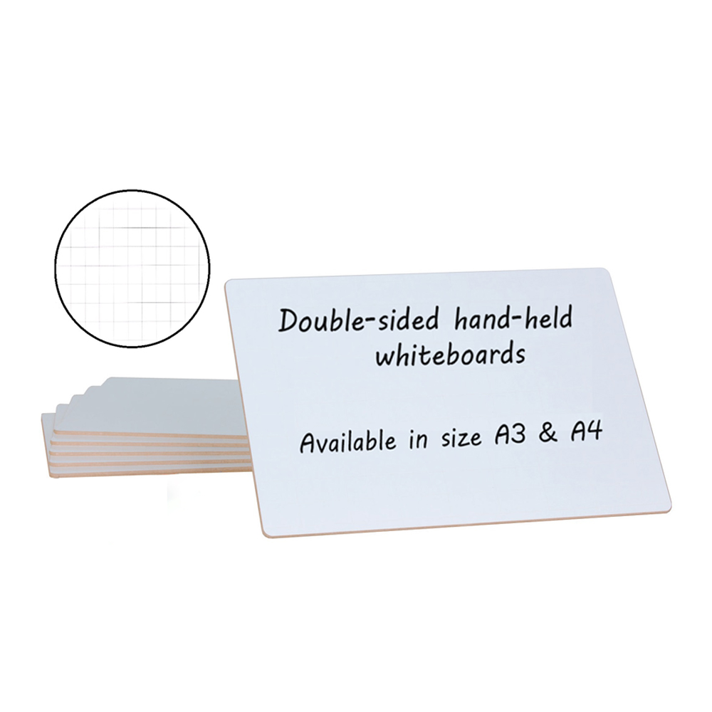 Frameless Doublesided Laptop Whiteboard A4 - pack of 6