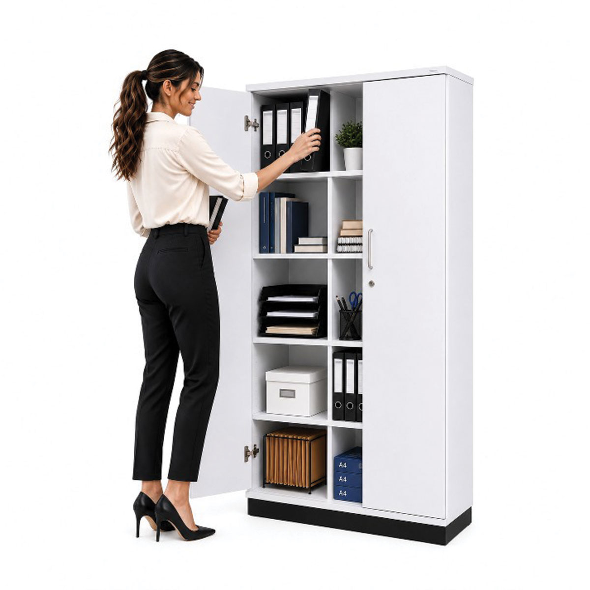 Cubby Hole Storage Unit with Lockable Door 