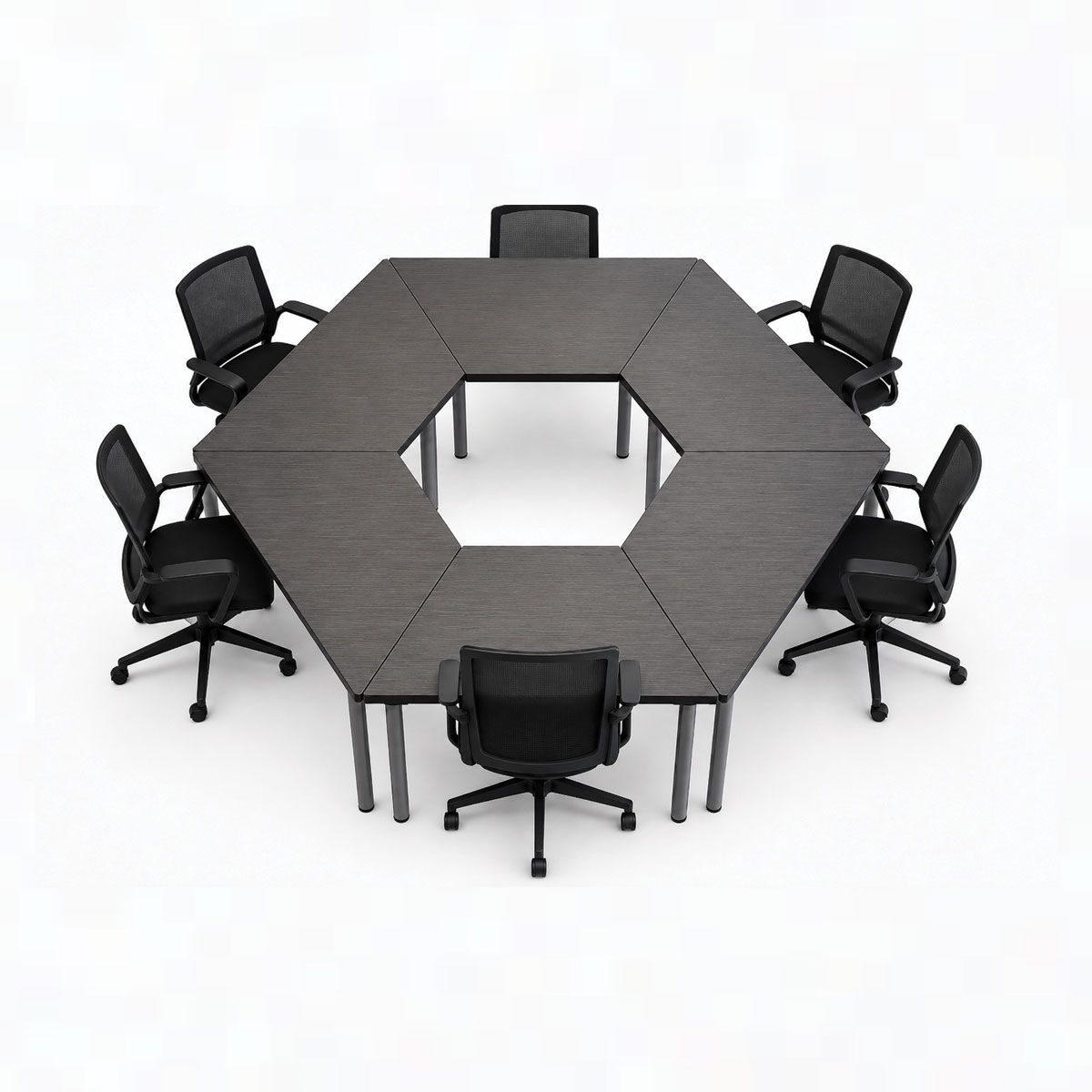 Easy-fold Trapezoid Table - Anthracite 