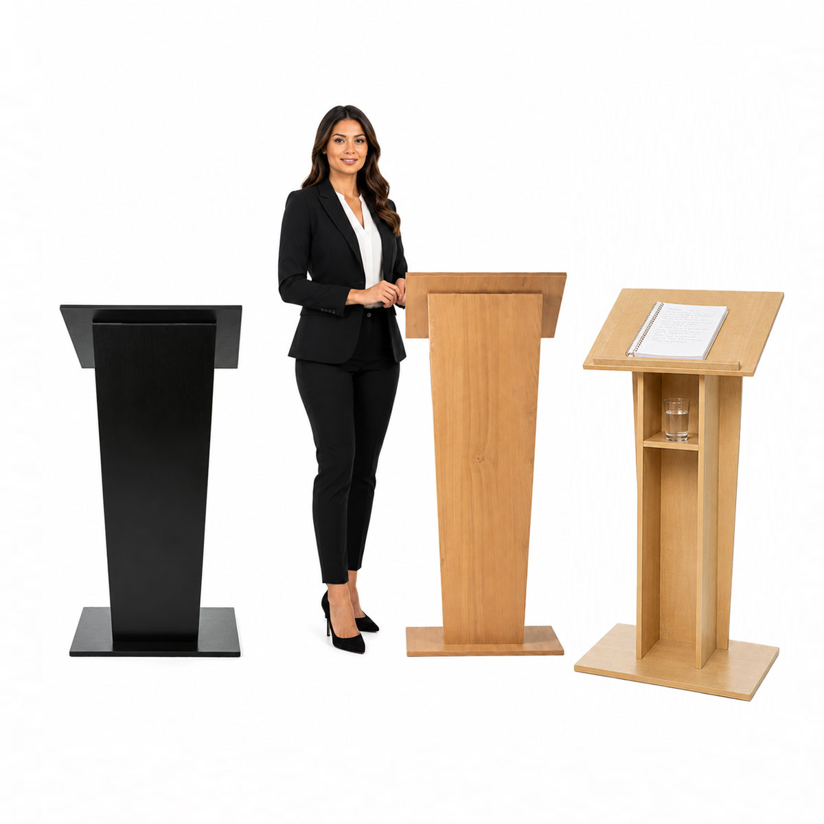 Pedestal Lectern in 3 Colour Options