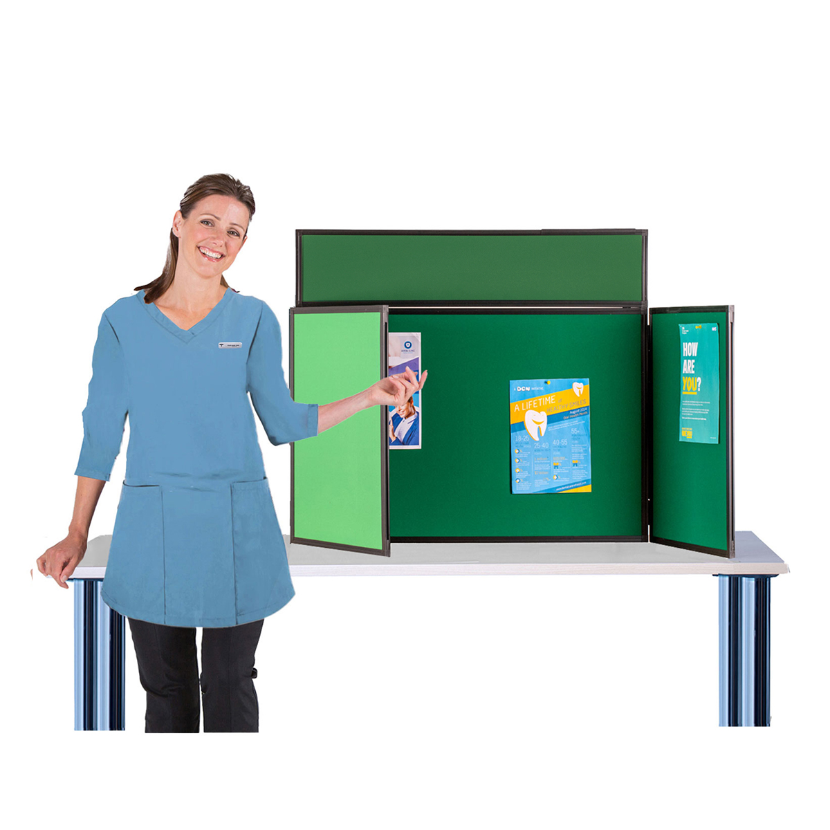 Landscape Tabletop Display Kit Emerald Green / Quince