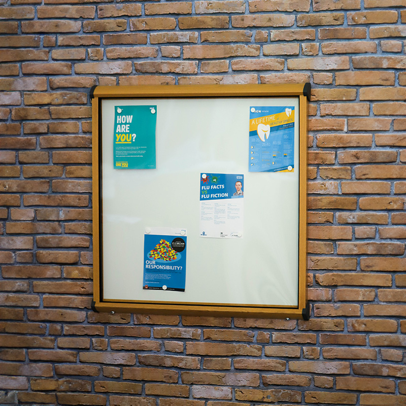 Outdoor Lockable Magnetic Whiteboard with  Light Oak Effect Aluminium Frame   Outdoor Lockable Magnetic Whiteboard with  Light Oak Effect Aluminium Frame