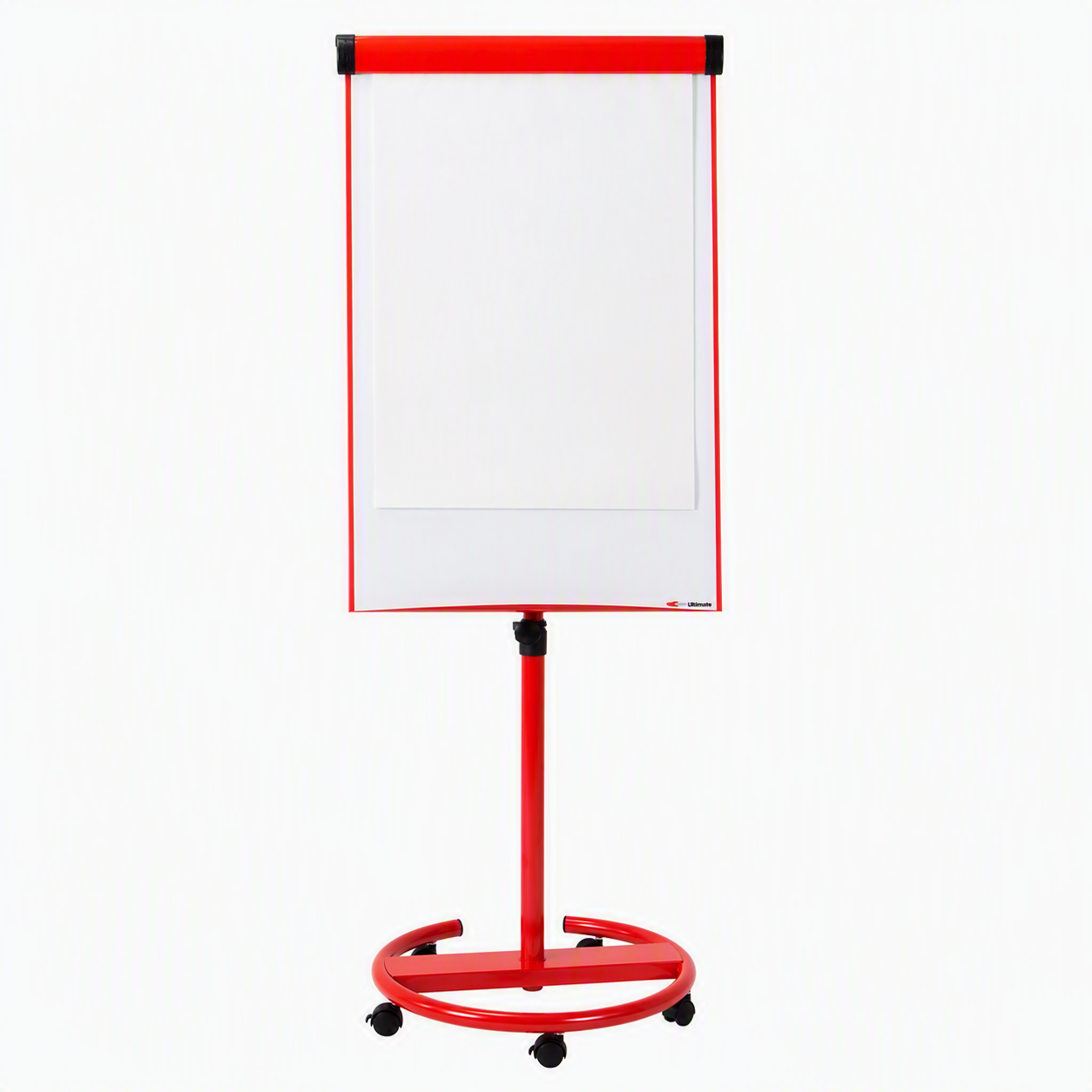 SmartBuy Mobile Flipchart Easel In Red 