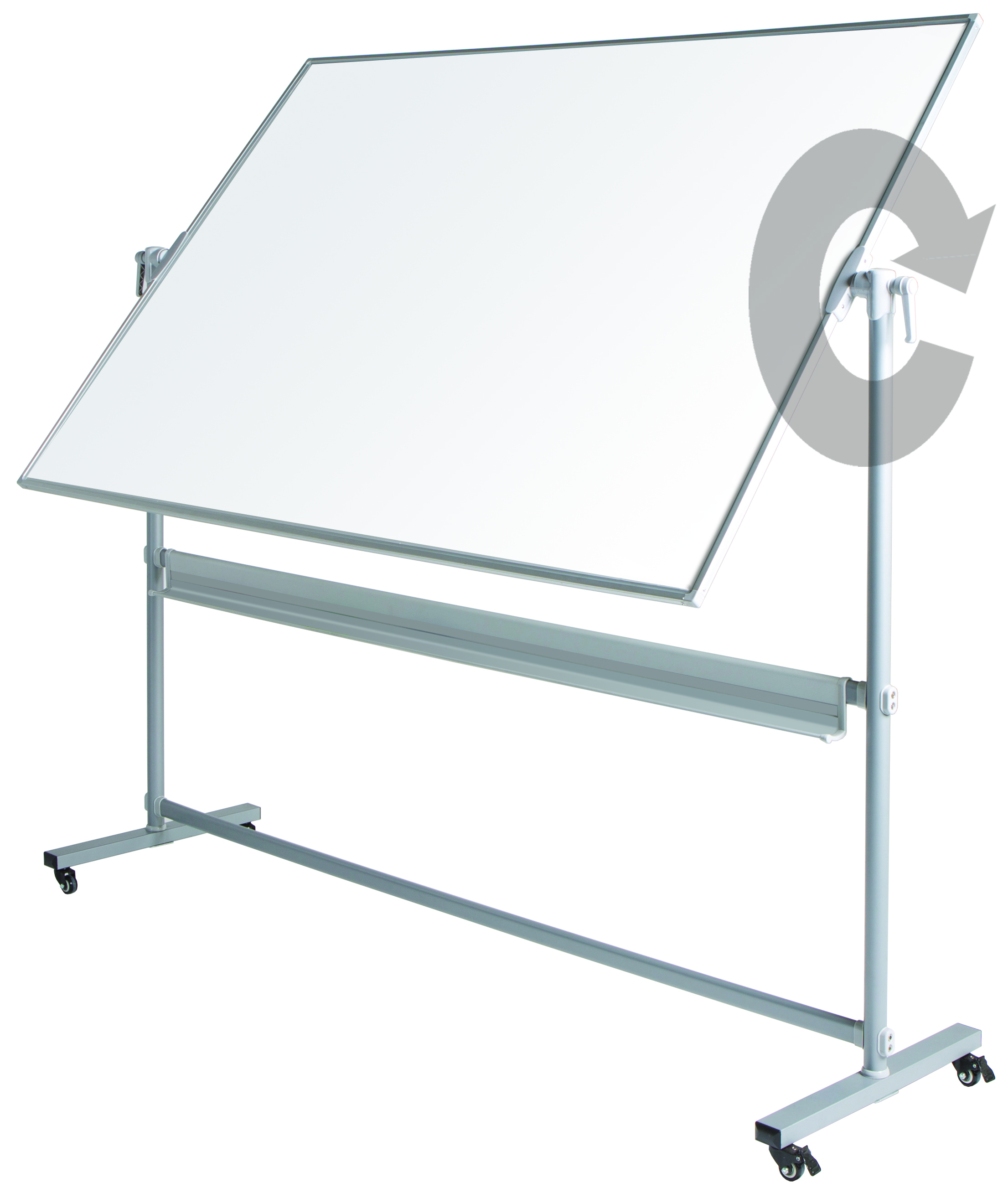 Double-Sided Magnetic Revolving Mobile Whiteboard Double-Sided Magnetic Revolving Mobile Whiteboard