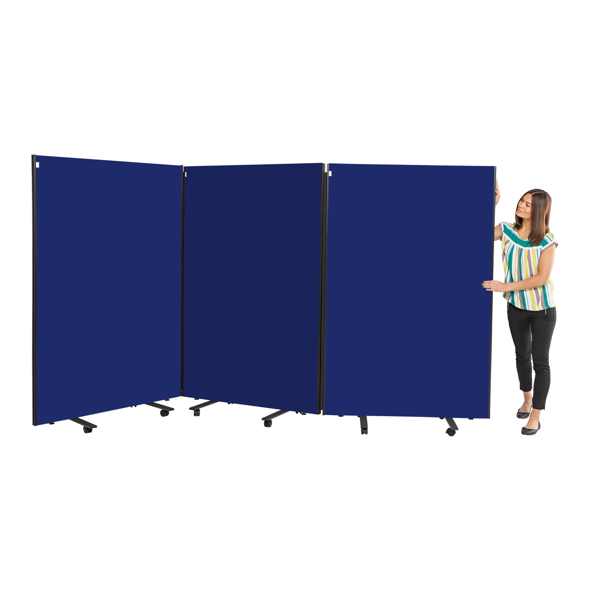 3 Panel Mobile Divider Set - Loop Nylon Cloth 3 Panel Mobile Divider Set - Loop Nylon Cloth