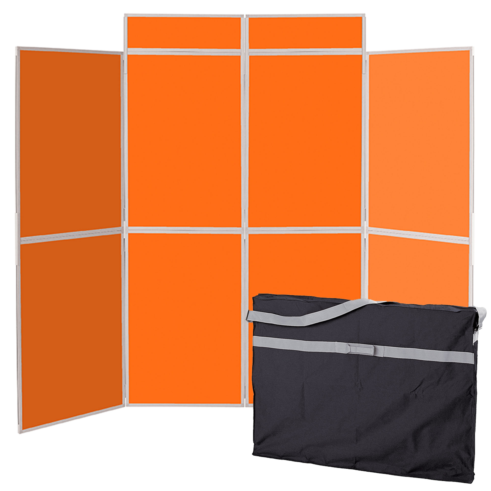 Folding 8 Panel Exhibition Display Kit - Plastic Frame Folding 8 Panel Exhibition Display Kit - Plastic Frame