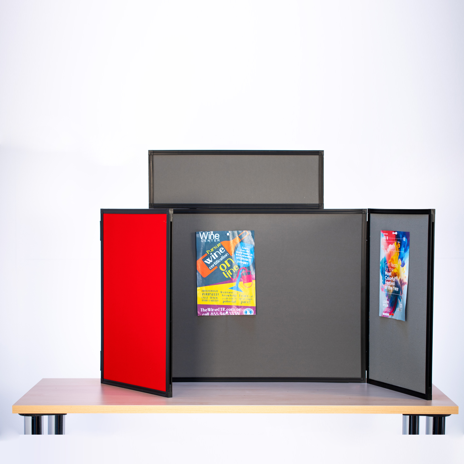 Landscape Tabletop Display Kit Cherry Red / Dove Grey Landscape Tabletop Display Kit Cherry Red / Dove Grey