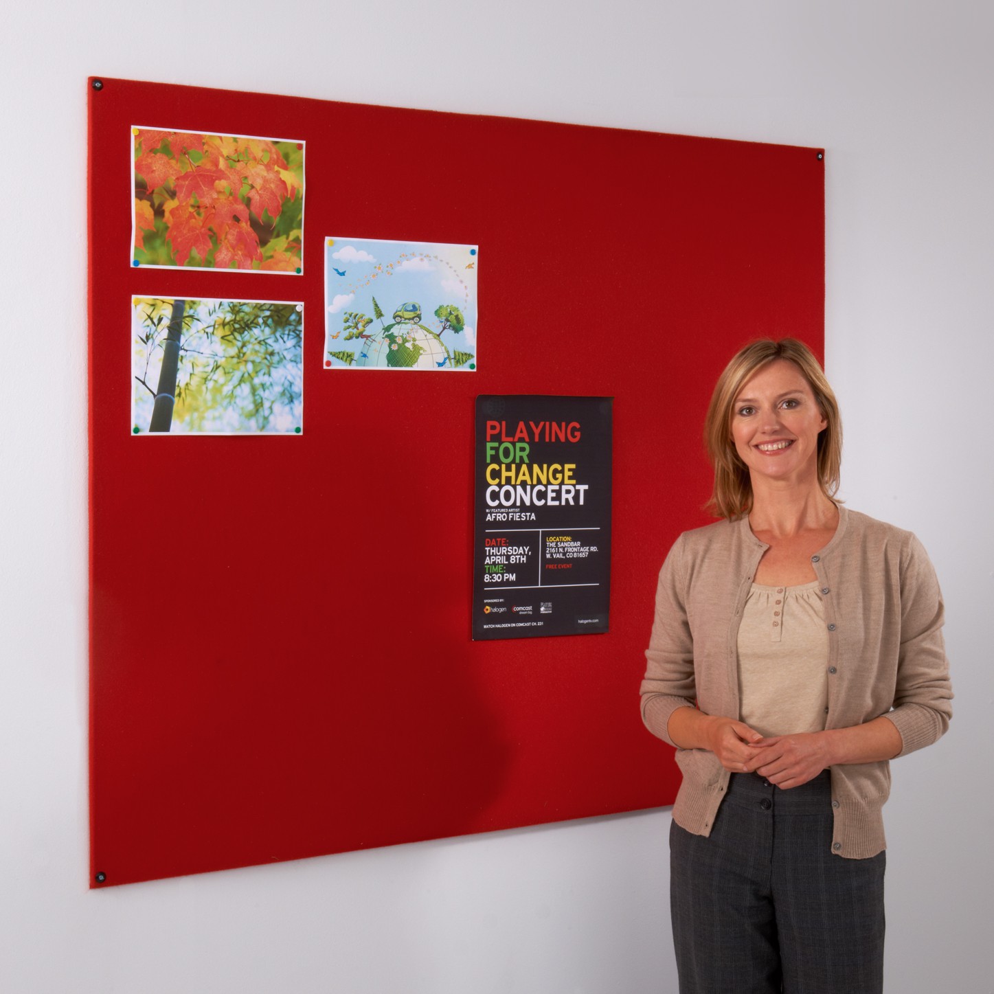 Frameless Felt Noticeboard Frameless Felt Noticeboard