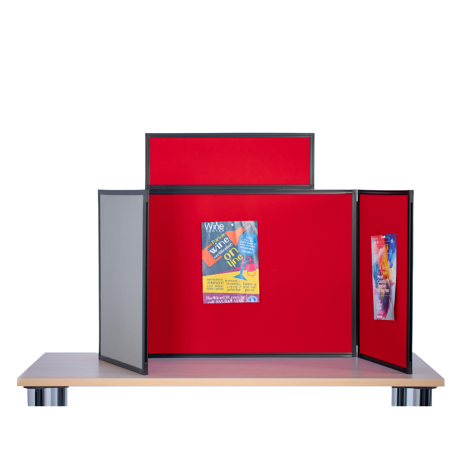 Landscape Tabletop Display Kit Cherry Red / Dove Grey Landscape Tabletop Display Kit Cherry Red / Dove Grey