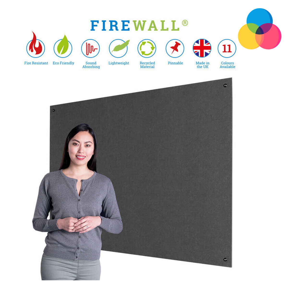 Firewall® Frameless Noticeboard Firewall® Frameless Noticeboard