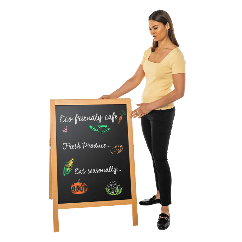 Wood Framed Chalkboard A Frame Wood Framed Chalkboard A Frame