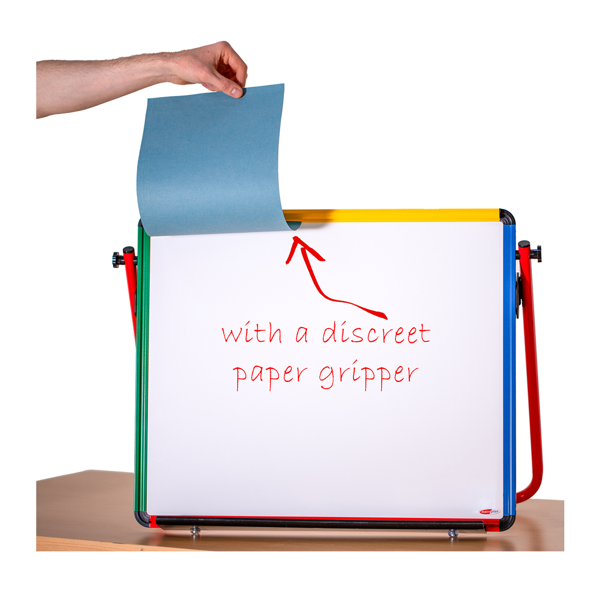 Small Junior Magnetic Desktop Easel with Multicoloured Frame Small Junior Magnetic Desktop Easel with Multicoloured Frame