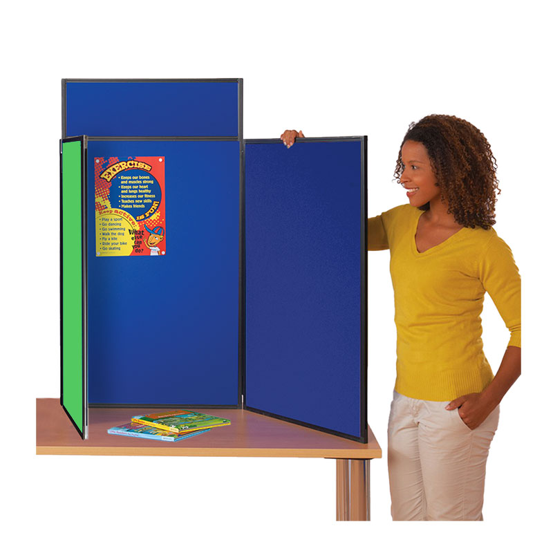 Portrait Tabletop Display Kit Royal Blue / Quince 