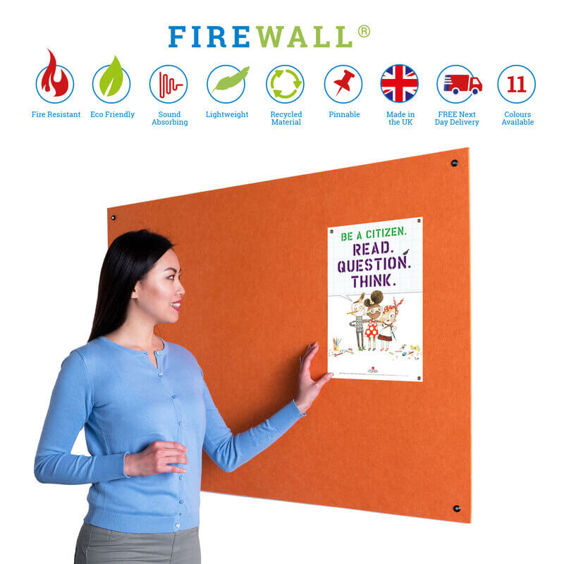 Firewall® Frameless Noticeboard